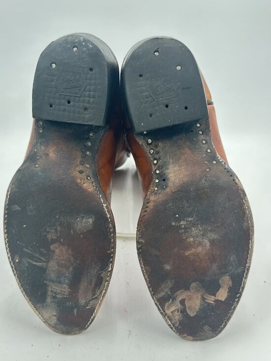 Tony Lama Men Size 9D 5084 Brown Leather Western Cowboy Embroidered Round Toe main image 10